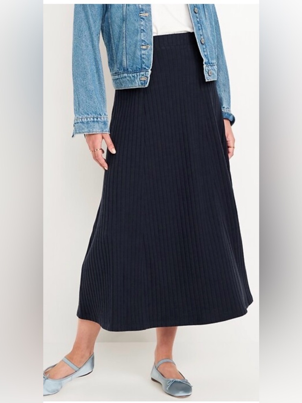 Old Navy Cozy Ribbed Maxi Skirt